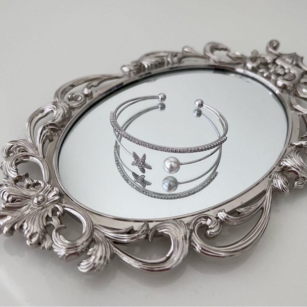 Silver Star and Pearl Bangle 🌟